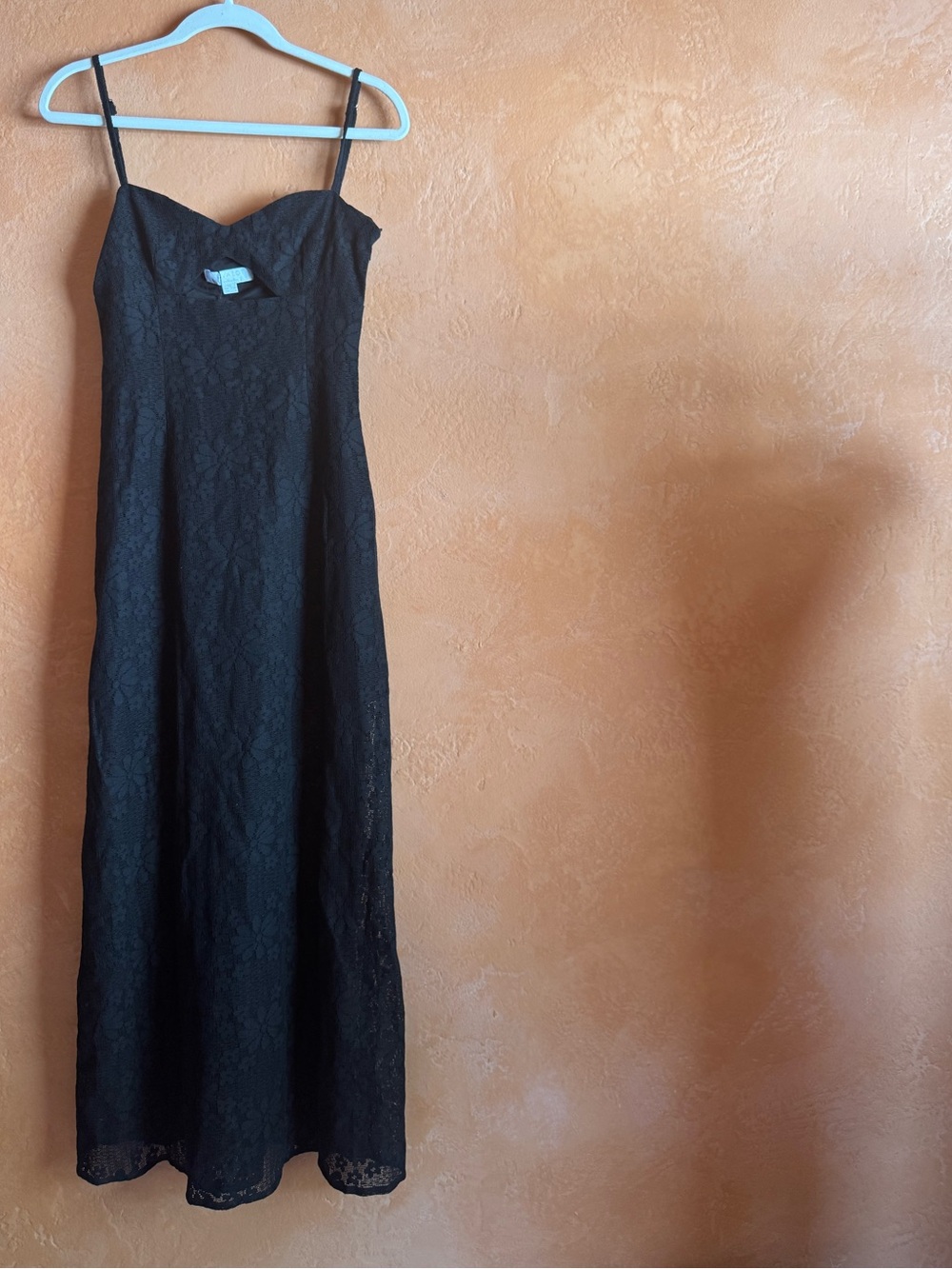 NWT Luvalot x Hello Molly Black Lace Midi Dress Whimsygoth Cottagecore Size 4